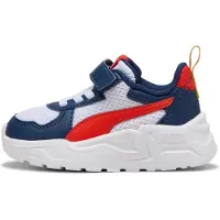 Puma Trinity Lite Sneakers Toddlers, Shoes, White/Fierce Red/Persian Blue, 21