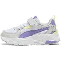 Puma Trinity Lite Sneakers Kids, Shoes, White/Lavender Alert/Glacial Gray, 34.5