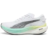 Puma Deviate NITRO 3 Running Shoes Women, Fitness, White/Mint Melt, 40.5