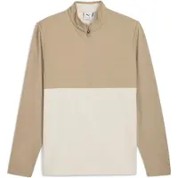 Puma CLOUDSPUN Tech Hybrid Golf Quarter-Zip Men, Clothing, Ice Coffee, 3XL