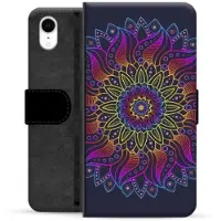 Mtp Products iPhone XR Premium Flip Cover med Pung - Farverig Mandala