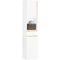 SoBuy Badeværelsesskab BZR80-W, 35x170x33 cm
