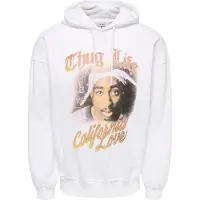 Only & Sons Sweatshirt 'ONSTupac' blandingsfarvet / hvid