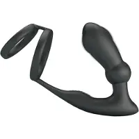 Vuxen Emoni Cock Ring With Butt Plug