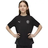 Puma Manchester City Training Jersey Youth, Clothing, Black/Silver, 9-10Y