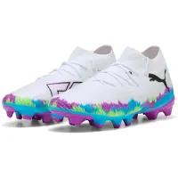 Puma FUTURE 8 MATCH BRILLIANCE FG/AG Football Boots Women, Shoes, White/Fizzy Apple/Bright Aqua, 40.5