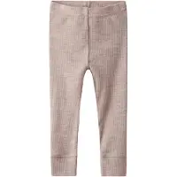 Name it Leggings - Rib - Noos - NbnWax - Shadow Gray - - 68 - Leggings - Uld