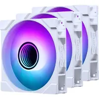 Phanteks M25G2-120 - Indsats med blæser - 120 mm - hvid (pakke med 3)