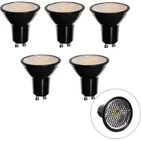 LUEDD Sæt med 5 GU10 3-trins dæmpbare LED-pærer 50 mm Honey Rate 6W 400 lm 3000K