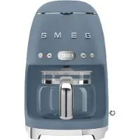Smeg 50''s Style Drypfilter kaffemaskine DCF02SBMEU Storm Blue, Filter kaffemaskine, 1,4 L, Malet kaffe, 1050 W, Blå
