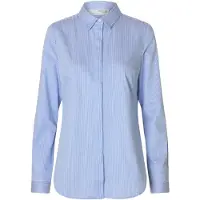 Selected Romie Striped Fitted Skjorte Med Lange ærmer