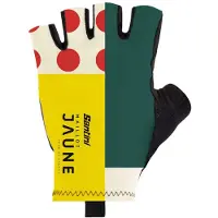 Santini Combo Tour De France Official General Leader Fingerløse Handsker