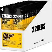 226ers Shot Extreme 250mg Caff Engangsdosisboks Til Energidrik Banan 60ml 24 Enheder