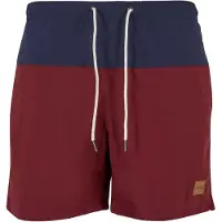 Urban Classics Badeshorts navy / burgunder