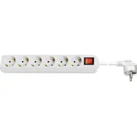 Goobay 38845, 5 m, Indendørs, Type F, Type F (CEE 7/4), Vinklet, IP20