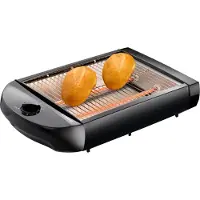 Melissa 600 W flad brødrister med kvartsvarme og timer