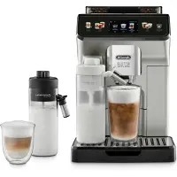 De'Longhi Eletta Explore ECAM450.55.S - Automatisk kaffemaskine med mælkeskummer - 19 bar - sølv