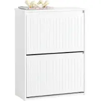SoBuy Skoskab Hvid 61x81x26 cm