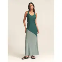 St MRLO Kjole 'LENNOX SLIP DRESS' grøn