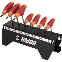 Unior 193tx-us.1 629821 Torx Hex T-håndtagnøgle 7 Stykker