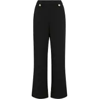 Vila Clua Wide Leg Fit Button Højtaljede Bukser