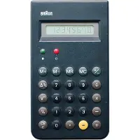 Braun BNE001BK lommeregner basis m/8 cifre, batteridrevet sort