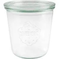 Weck Sylteglas, Rund, Ø 100, højde 107 Glass, transparent, pakke a 6 stk Fødevaregodkendt