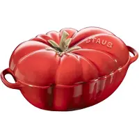 Staub Ceramique, Gryde bradepande, Oval, Keramisk, Keramisk, Rød, Emalje