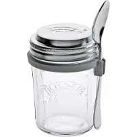 Kilner Morgenmadssæt glasskål + ske 0,35 L