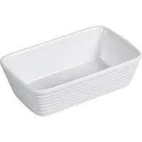 Küchenprofi Burgund, Serveringsskål, Porcelæn, Hvid, Rektangulær, 120 mm, 200 mm