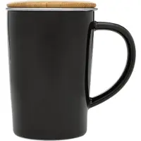 Bredemeijer 400ml Black+filter+bamboo Lid Krus