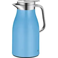 Alfi Skyline, Karaffel, 1 L, Blå, Silikone, Polypropylen (PP), Termoplastisk elastomer (TPE), Rustfrit stål, Glas, Rund, Plast