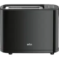 Braun PurEase HT3010 BK - Brødrister - 2 skive - 2 Holdere - sort