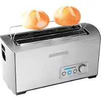 Gastroback Design PRO 4S - Brødrister - 4 skive - 2 Holdere - børstet rustfrit stål
