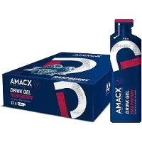 Amacx Boks Med Energigeler Hindbær 60ml 12 Enheder
