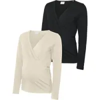 Mamalicious Kerrie Tess Maternity T-shirt Med Lange ærmer 2 Enheder