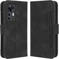 Mtp Products Xiaomi 12T/12T Pro Pung Cover med Kortholder - Sort