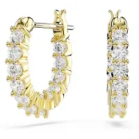 Swarovski Øreringe 'Matrix' guld / transparent