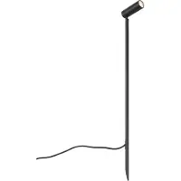 QAZQA Spotlight sort 80 cm inkl. LED justerbar IP65 inkl. ledning og stik - Carl
