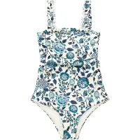 Cath Kidston Badedragt opal / cyanblå / abrikos / hvid