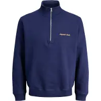 Jack & Jones Sweatshirt 'JORNORREBRO' navy / orange