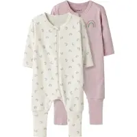 Name it Natdragt - 2-pak - Noos - NbfNightsuit - Jet Stream/W/Bu - - 68 - Natdragt