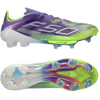 Adidas F50 + FG Radiant Blaze - Lilla/Hvid/Grøn - Græs (FG), størrelse 48