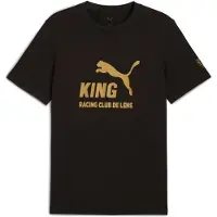 Puma RC Lens KING Logo Tee Men, Sport, Black/Matte Gold, M