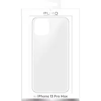 Puro 0.3 Nude - Bagsidecover til mobiltelefon - termoplastisk polyuretan (TPU) - gennemsigtig - for Apple iPhone 13 Pro Max
