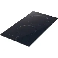 Candy CDH30 - Keramisk kogeplade - 2 plader - Niche - bredde: 26.8 cm - dybde: 50 cm - sort