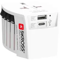 Skross MUV Adapter With 2xA USB Port