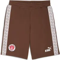 Puma FC St. Pauli KING Sweat Shorts Men, Sport, Espresso Brown/White, XS