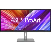 Asus ProArt PA34VCNV - LED-skærm - kurvet - 34.1 - 3440 x 1440 UWQHD @ 60 Hz - IPS - 300 cd/m² - 1000:1 - HDR10 - 5 ms - 2xHDMI, 2xDisplayPort, USB-C - højtalere - sort