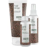 Australian bodycare Head Lice Kit - Værdi 404,95 Anti Lice, Hair Rinse Shampoo, Hair Spray